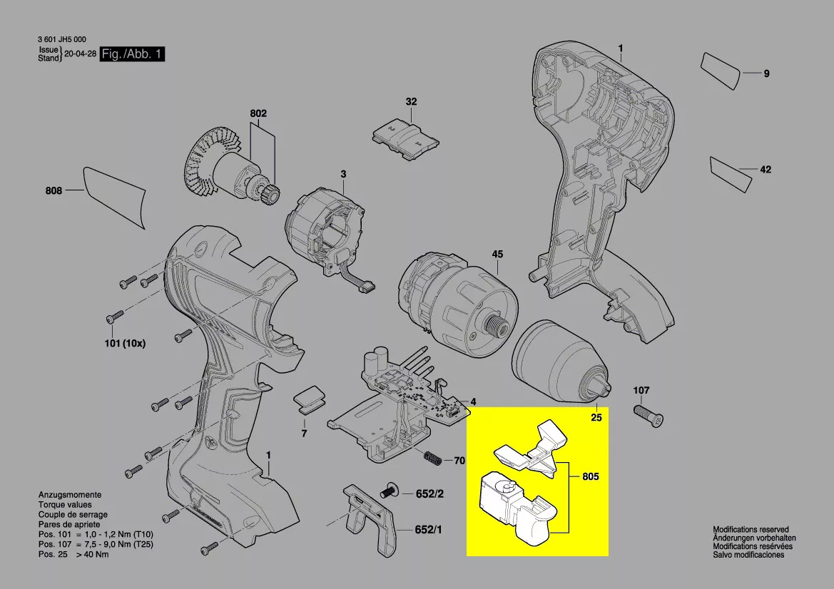 Interrupteur réf. 1 607 000 E18 Bosch